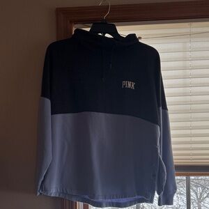 PINK Victoria's Secret Black and Gray Hoodie